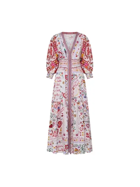 Wielobarwność sukienka maxi Camilla