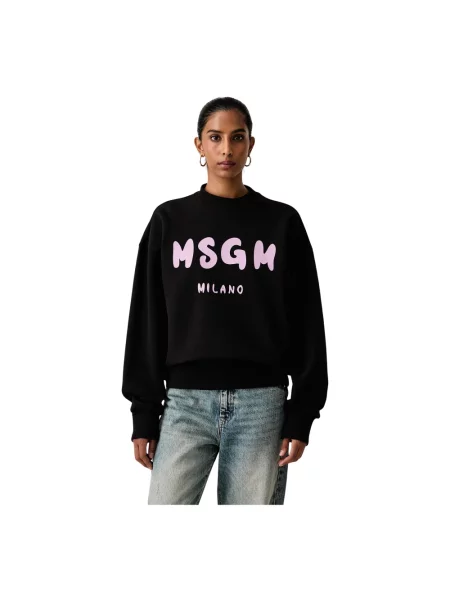 Bluza Msgm z nadrukiem czarna