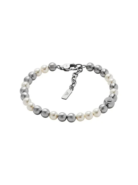 Гривна Emporio Armani ICONIC TREND мъжка сиво