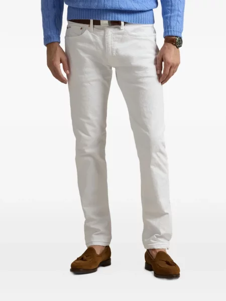 Tricou polo Polo Ralph Lauren cu glugă cu blană cu broderie roșu