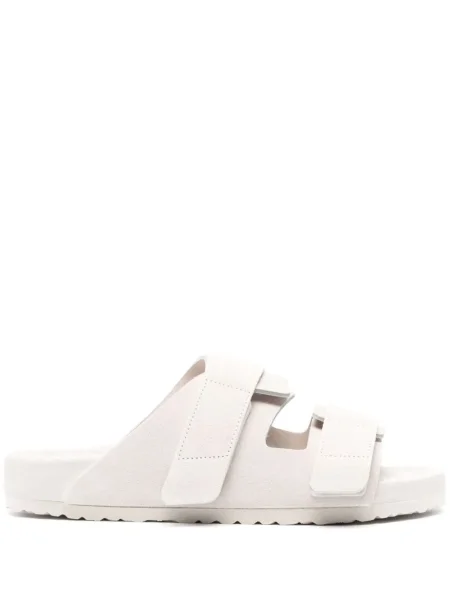 Sandale Birkenstock din piele de căprioară alb