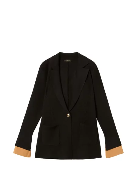 Geacă Twinset tricotate negru