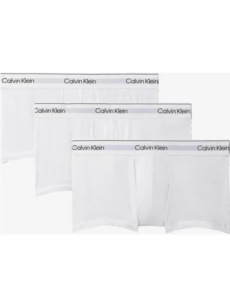 Bokserki Calvin Klein Low Icon Cotton Stretch czysty 3 sztuki XL biały