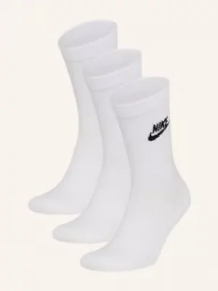 Ponožky Nike Sportswear Everyday Essential 3 pary white/black bílé