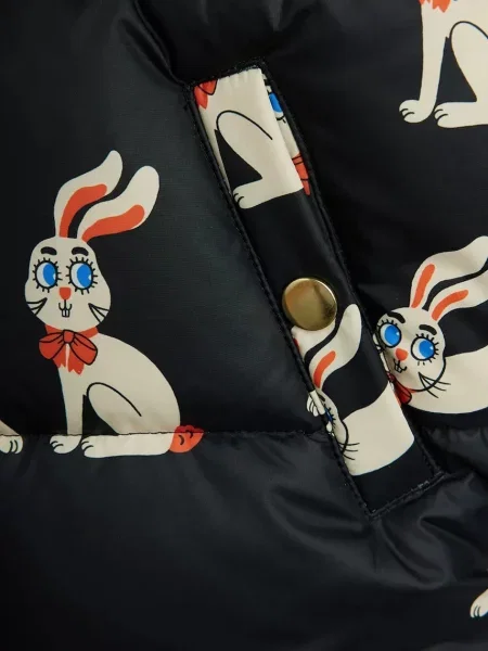 Mini Rodini пухова куртка дитяча Rabbits