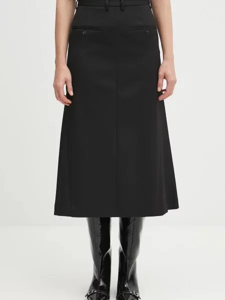 Maison Margiela spódnica z wełną czarna