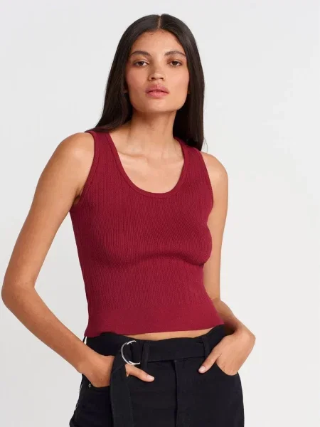 Dilvin Bluza Blusen burgund