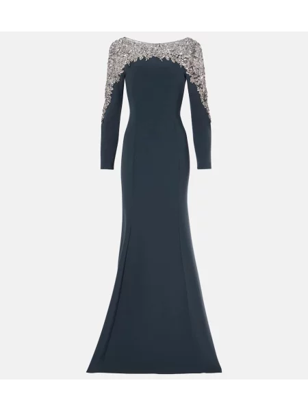 Rochie Jenny Packham cu broderie albastru