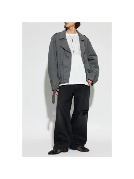 Ocieplana kurtka Mm6 Maison Margiela szara