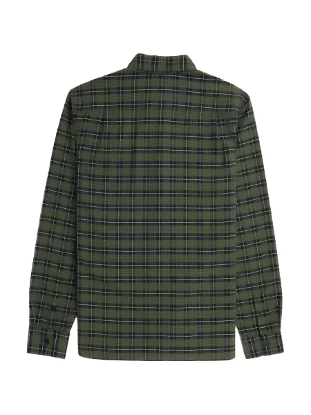 Kockovaná kockovaná košeľa Fred Perry keper zelená