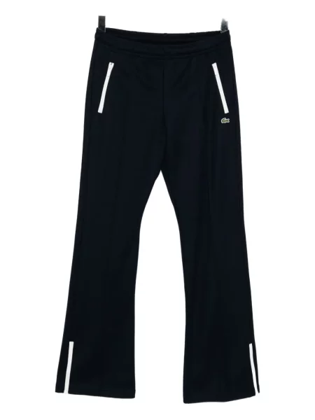 Pantaloni Lacoste cu broderie albastru