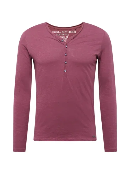 Key Largo Tricou bordeaux roșu