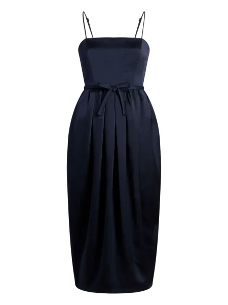 Rochie Cinq A Sept cu funde de costum albastru