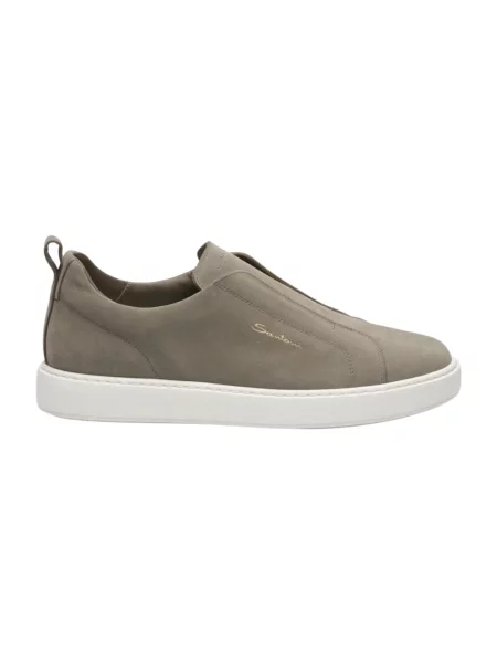 Sneakersy Santoni brązowe
