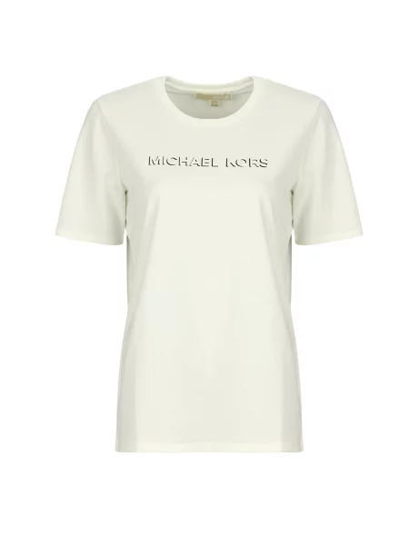 Tricou Michael Michael Kors cu autograf bej