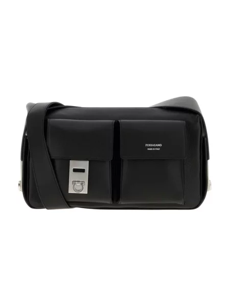 Torba crossbody Ferragamo skórzana czarna