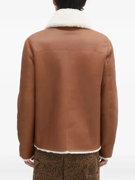 Geanta de piele Paul Smith maro