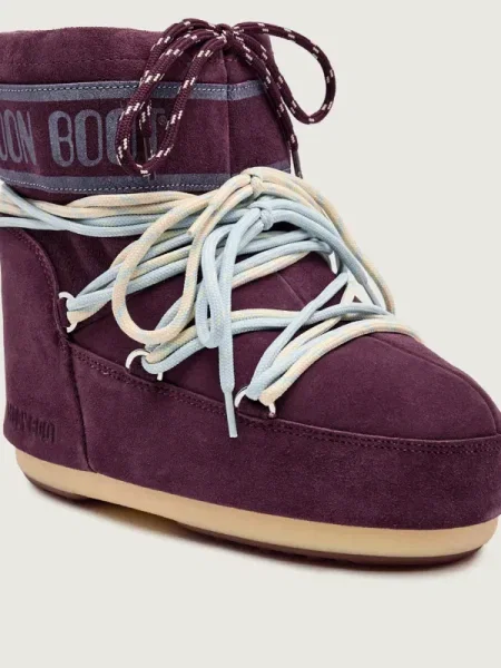 Moon Boot Hótaposó MB ICON LOW SUEDE LACES | hasított bőr
