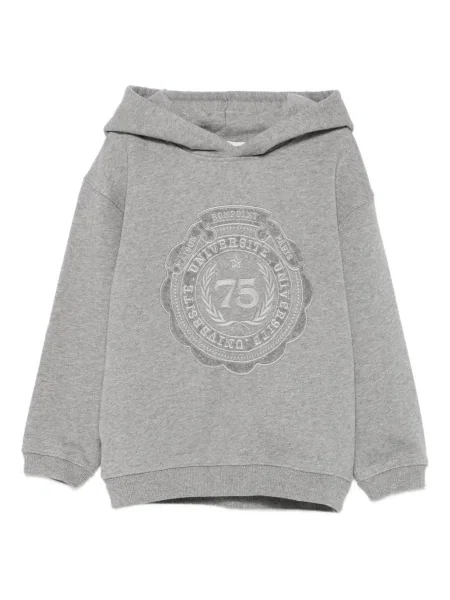 Bluza z kapturem dziecięca Bonpoint szara