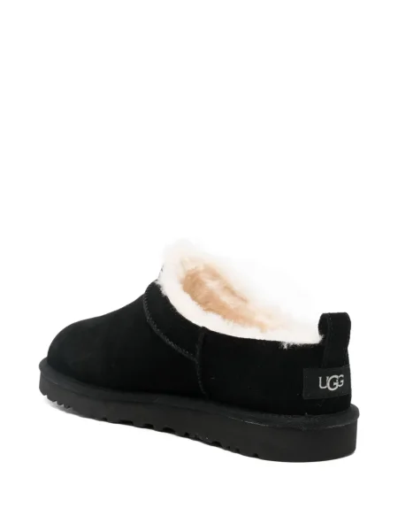 Papuci de casă Ugg din piele de căprioară clasici negru