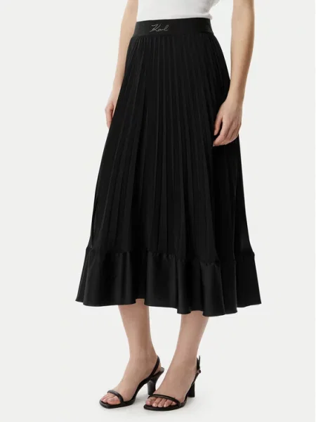 KARL LAGERFELD Спідниця в складку чорний