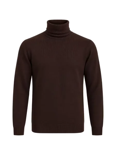 Sweter Alpha Studio brązowy
