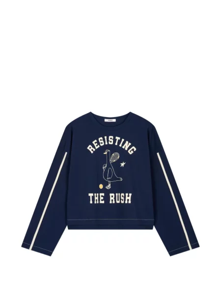 Hanorac Tomboy cu imagine albastru