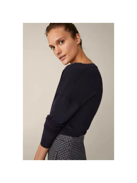 Sweter Windsor wełniany czarny