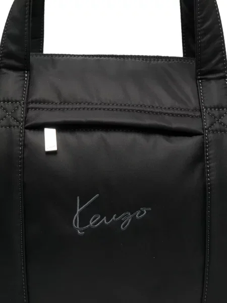 Geantă Kenzo cu autograf negru