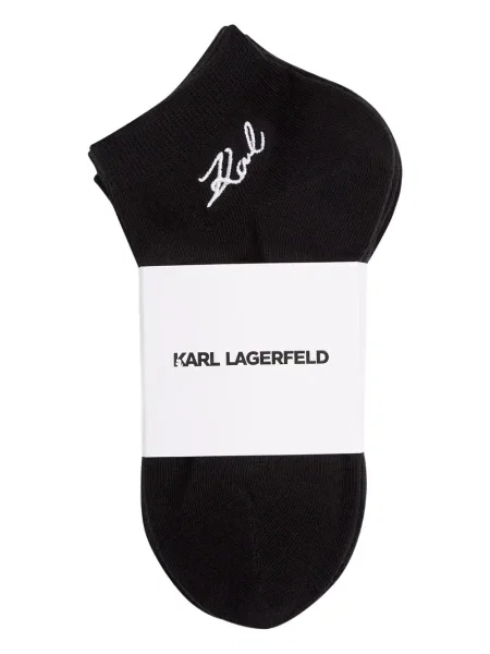 Чорапи Karl Lagerfeld бродирани черно