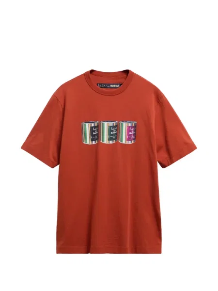 Tricou Barbour cu imagine roșu