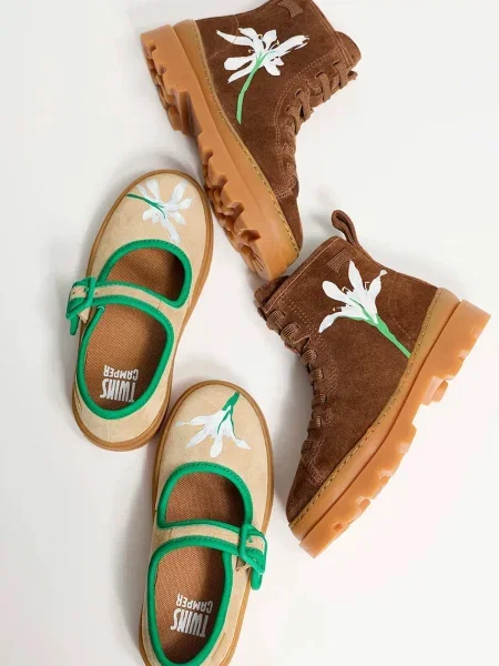 Camper gyerek bőr téli cipő Brutus TWS Kids barna