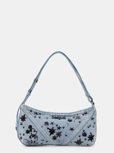 Desigual geantă de blugi MICKEY SPLE albastru