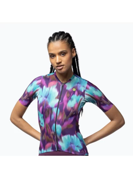 Tricou de ciclism pentru femei Alé Jardin purple combo violet
