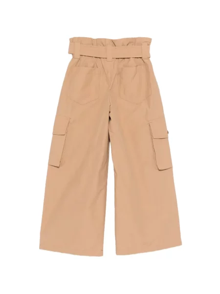 Spodnie dziecięce Balmain brązowe