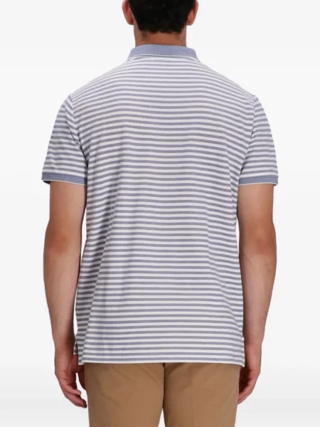 Matlasat tricou polo Polo Ralph Lauren cu dungi albastru