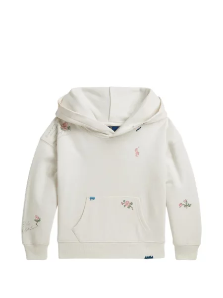 Bluza z kapturem dziecięca Polo Ralph Lauren biała