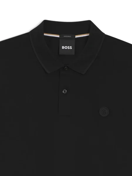 Поло тениска Boss черно