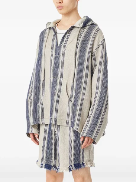 Lininė dryžuota parka Kuro