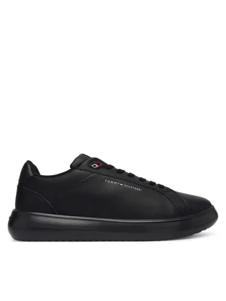Tommy Hilfiger Αθλητικά Light Chunky Leather Sneaker μαύρο