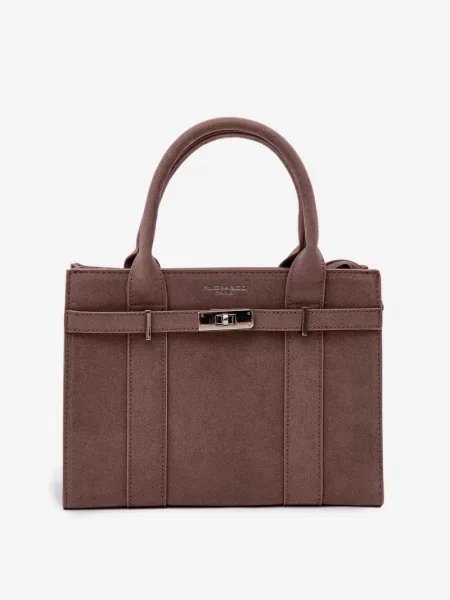 Geantă Flora & Co din piele bej