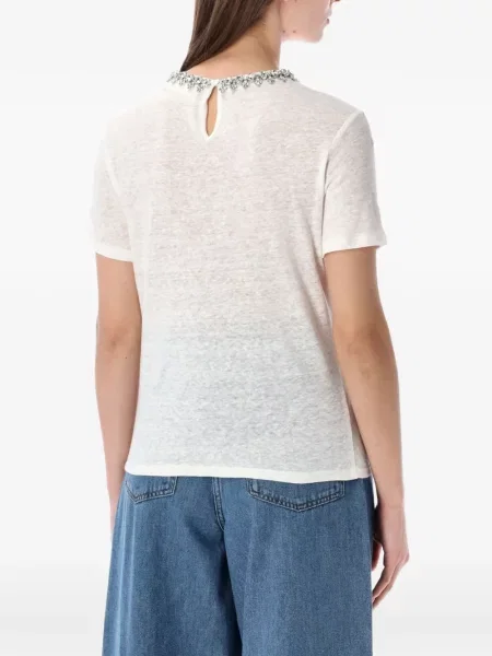 Tricou Zimmermann de cristal alb