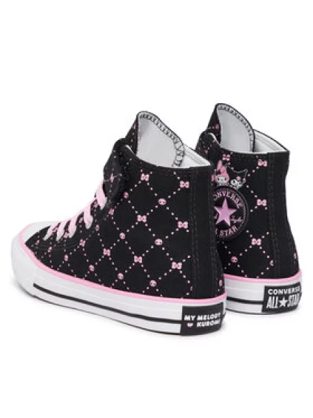 Modne superge Converse Chuck Taylor All Star Hi X My Melody Kuromi črna