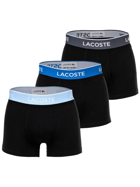 LACOSTE Boxerky modrá / světlemodrá / tmavě šedá černá