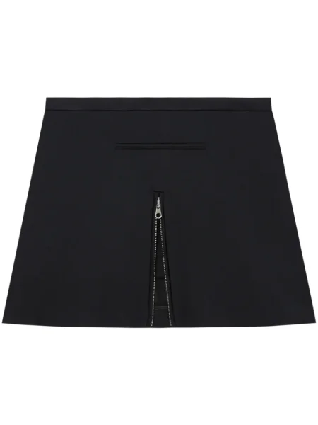 Fustă Courreges din țesătură twill negru