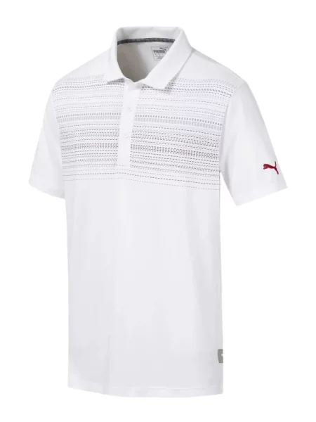 Golf tricou polo Puma alb