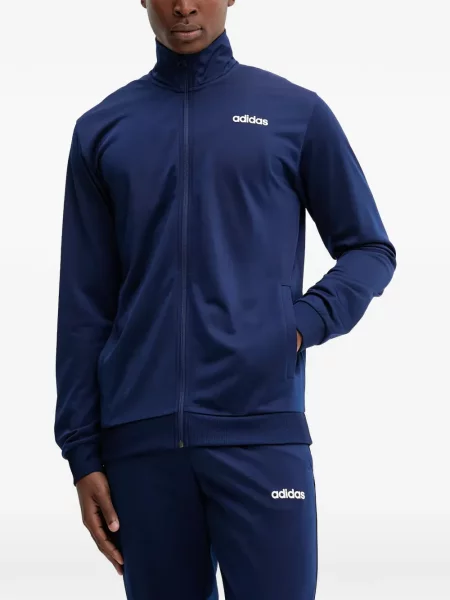 Prugaste teretana kratke hlače Adidas s printom plava