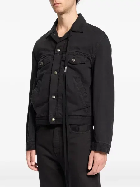 Lung geacă de blugi Ann Demeulemeester negru