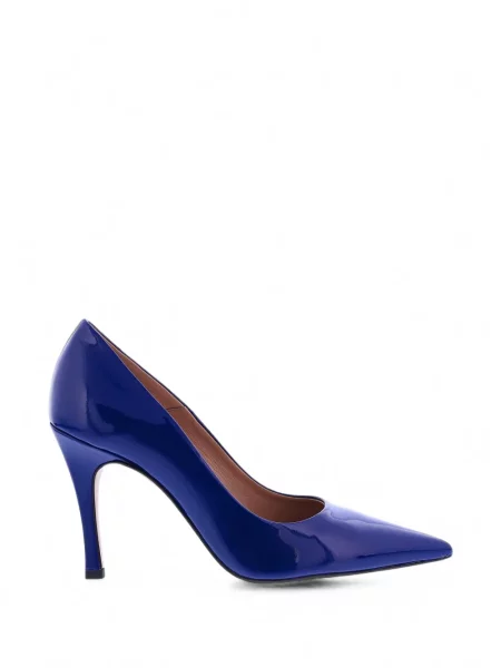 Pantofi cu toc Biancadi din piele violet