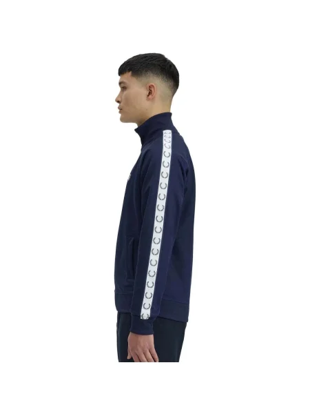 Jacheta FRED PERRY Taped Track Jacket Carbon Blue M albastru